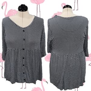 Terra & Sky Women's Babydoll
Button Front